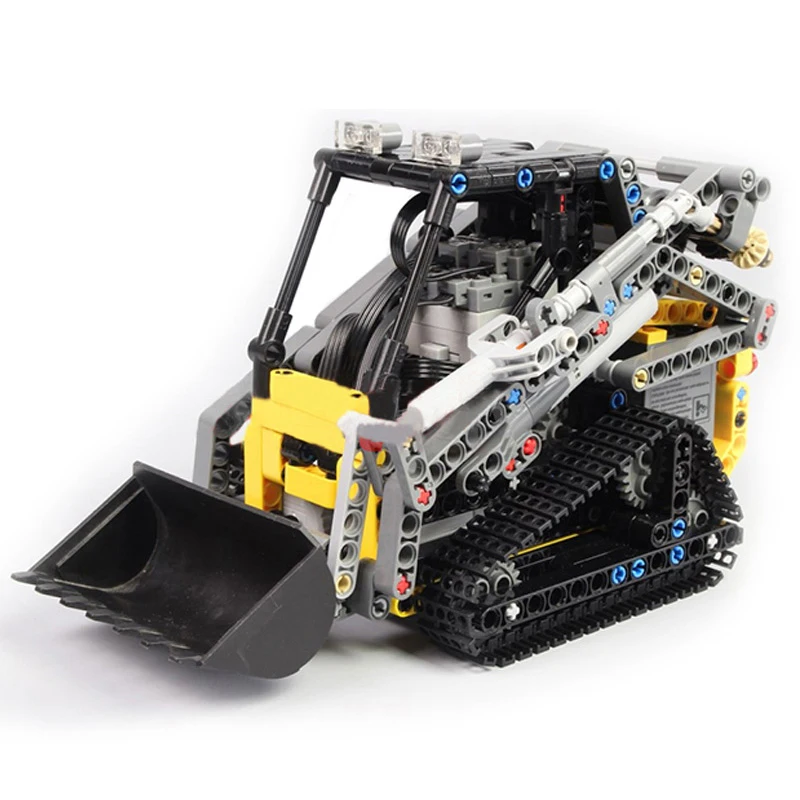 470 шт. Кирпичи MOC 13349 Набор Погрузчик с дистанционным управлением Автомобиль Техническая модель Строительный блок Городской радиоуправляемый автомобиль Игрушка для мальчиков Подарки