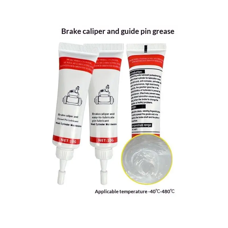 10g Car Brake Pin Grease Rust Brake Noise Moisture Proof Efficient Lubrication For Brake Pin Squeal Stopper Lube For Car Smooth