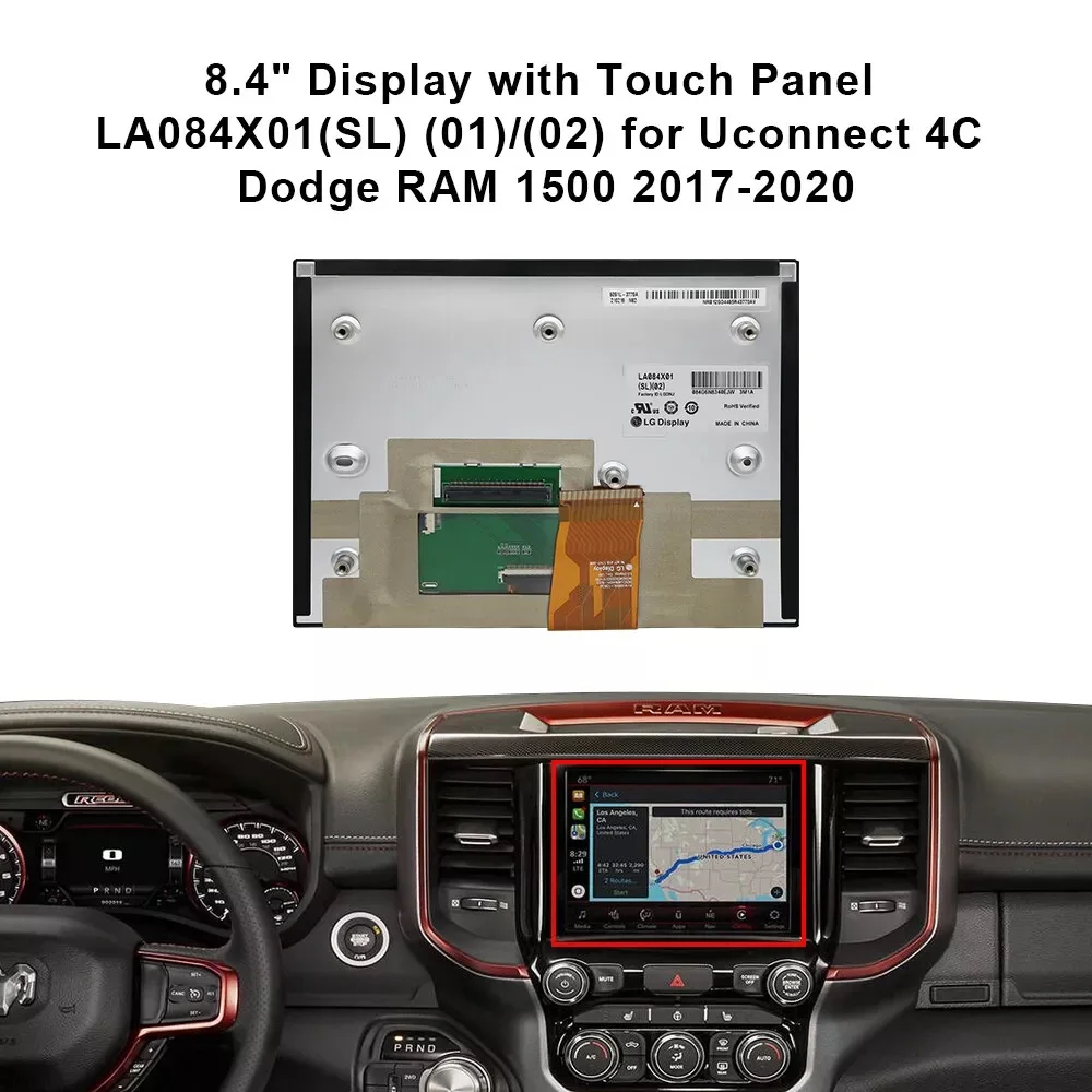 

8,4-дюймовый дисплей LA084X01(SL) (02) с дигитайзером для Chrysler, Dodge RAM Radio Navi