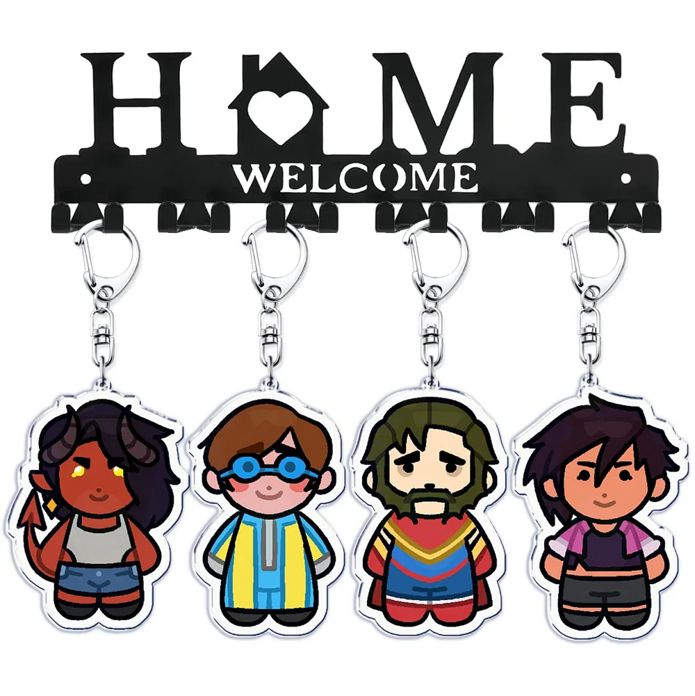 الكرتون DISPATCH Z-Team تشيبي المفاتيح الاكسسوارات حقيبة Charms Keyrings مجوهرات المشجعين الأصدقاء لعبة عشاق الهدايا