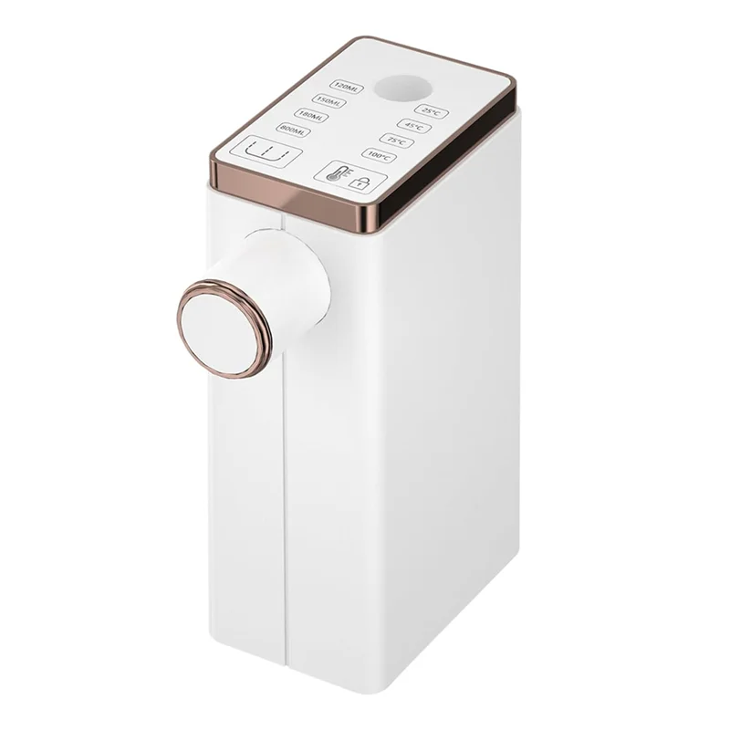 A49I-Dispenser Air Panas Instan, Dispenser Air Panas Portabel untuk Membuat Teh, Kopi Instan, Layar Sentuh LED Steker UE