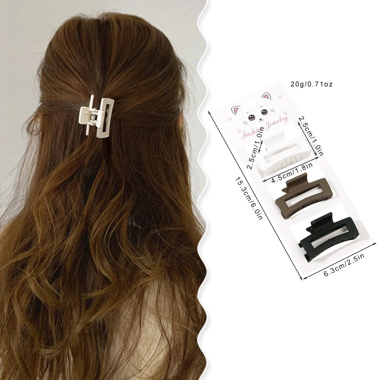 Multi-style New Fashion Simple Light Colour Hollow Geometry  Hairpin Hair Clip Barrettes for Women Girl Hair Accessorie Headwear