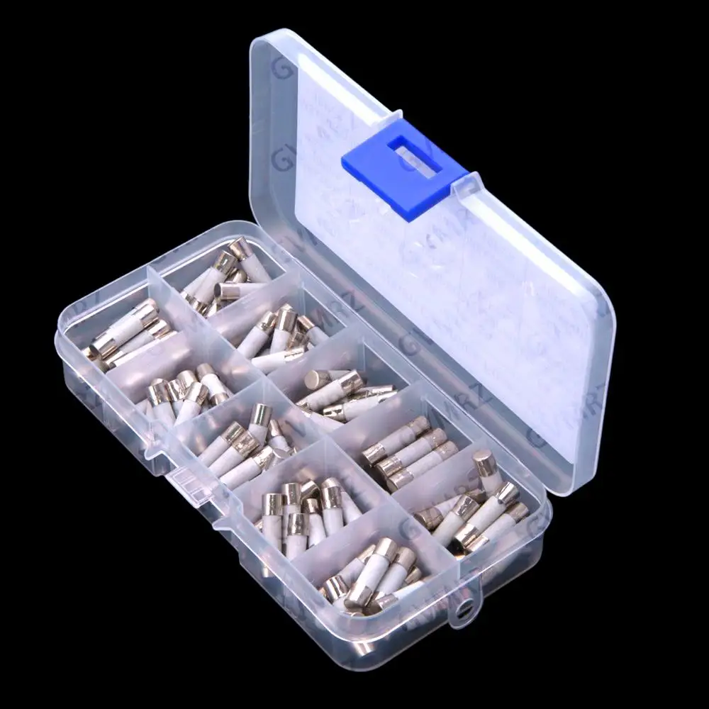 10Values 0.5A -30A  15A 20A 30A ​​100PCS Each 10PCS 5x20MM Ceramic Fuse Tube 250V 0.5A 1A 2A 3A 5A 8A 10A 15A 20A 30A