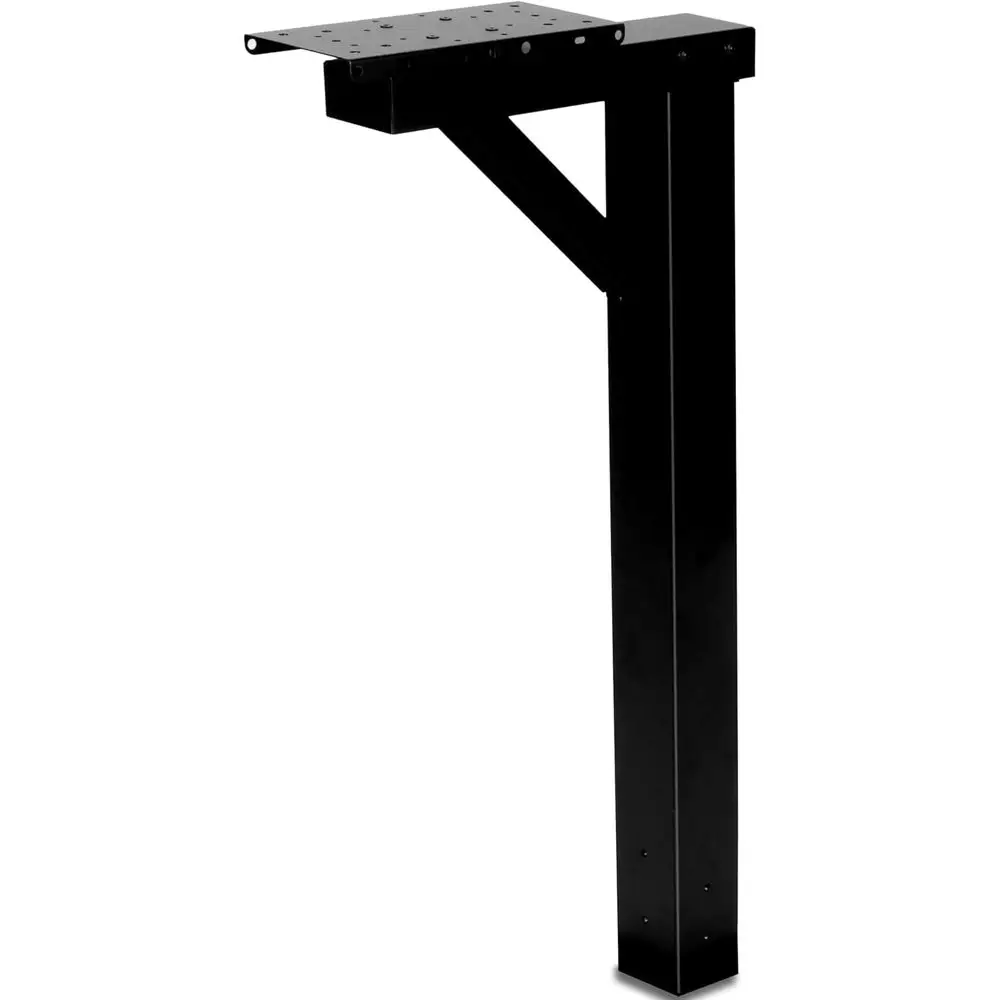 

Металлическая почтовая опора Ilyapa Black Metal для уличного использования, 43x4x4 дюйма, металлическая опорная втулка с двумя кронштейнами для крепления почтового ящика или для установки на бордюр