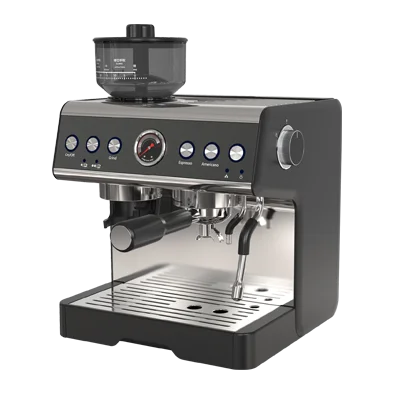 Professional 20bar Stainless Steel Semi Automatic Dual Boiler Cafetera Espresso Coffee Machine With Grinder