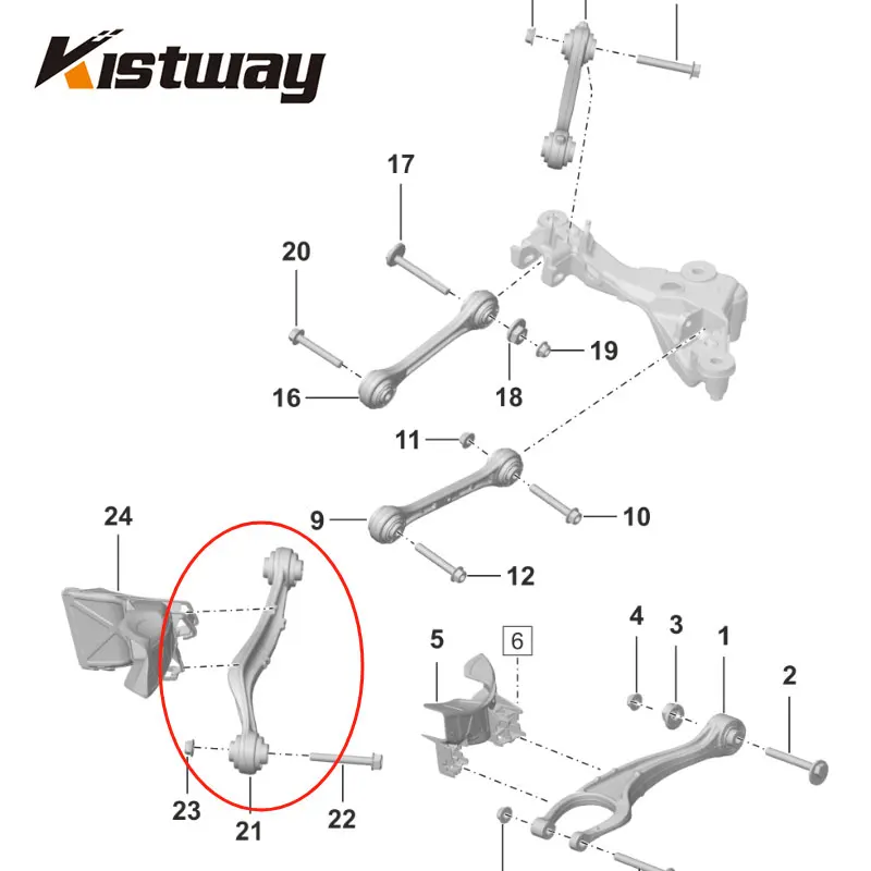 2PCS Rear Suspension Control Arm For PORSCHE 911 CARRERA 992 2019-2024 9P1505223B 9P1505224B 99133104320 99133104420