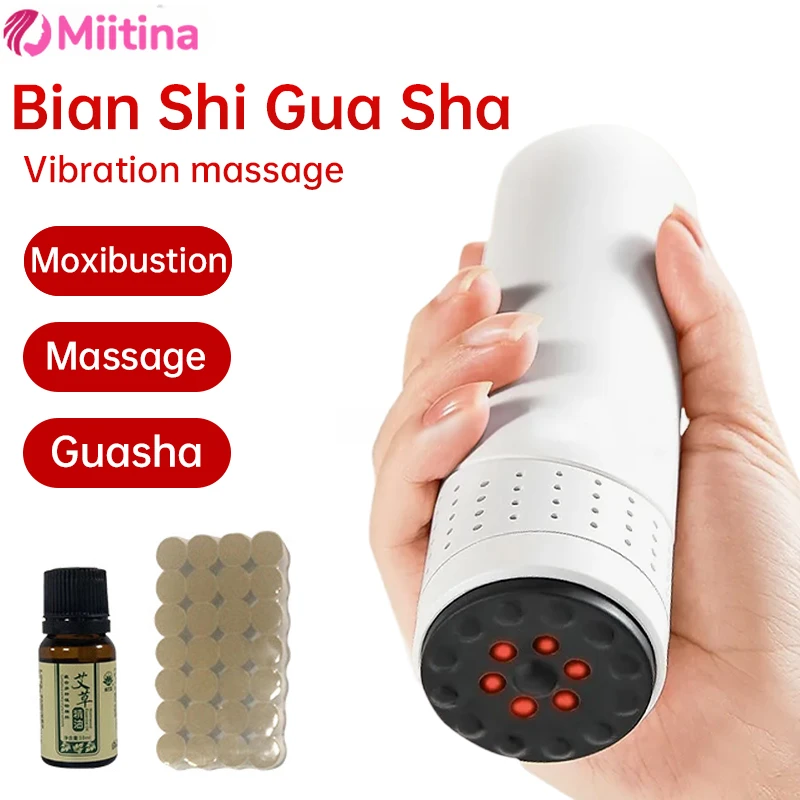 

Multi Functional Handheld Moxibustion Stick Set with Bianshi Moxibustion Device for Beauty and Massage Moxibustion Gua Sha Spa