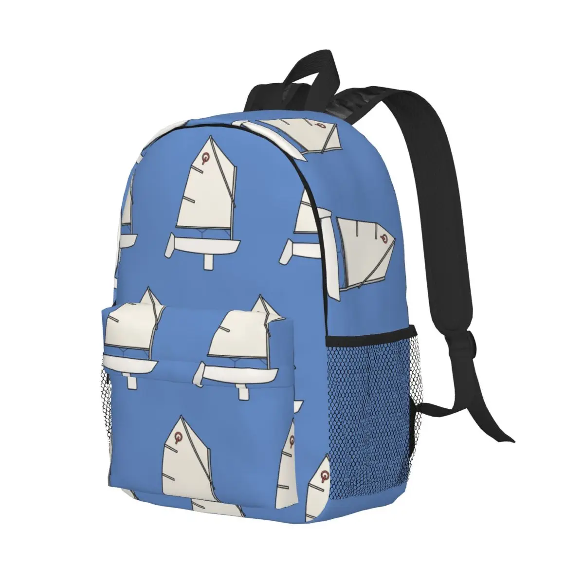 Sac à dos Optimist Sailboat pour étudiants, garçons et filles, sac d'école pour hommes et femmes, sacs à bandoulière pour ordinateur portable