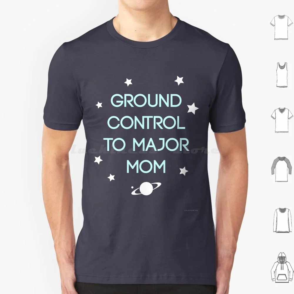 

Ground Control-Bowie T Shirt Big Size 100% Cotton Bowie Music Space And Roll Cosmos Stars Planets