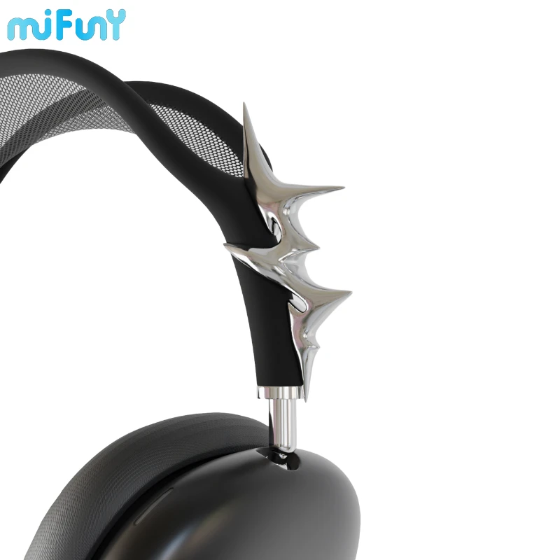 

Mifuny Airpods Max Earphone Accessories Original Silver Thorny Design Resin Headphone Hanger 3D Printing Suitable for AirpodsMax