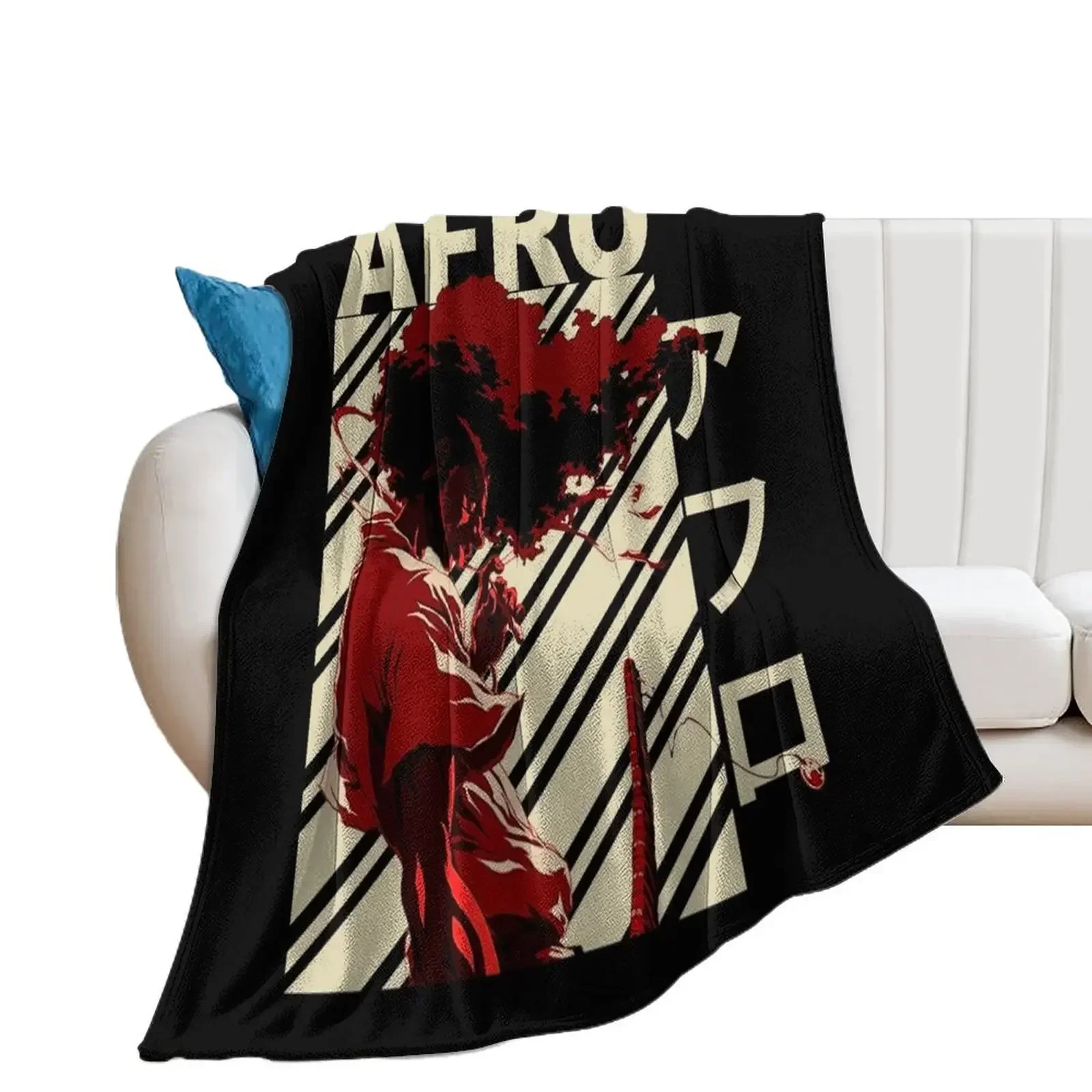 

AFRO - Vintage Art Throw Blanket Luxury Designer blankets ands Loose Hairys Blankets