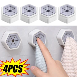 4/1PCS Punch Free Towel Plug Holders Wall Mounted Bathroom Storage Holders Self Adhesive Storage Hooks Kitchen Organizer Tools