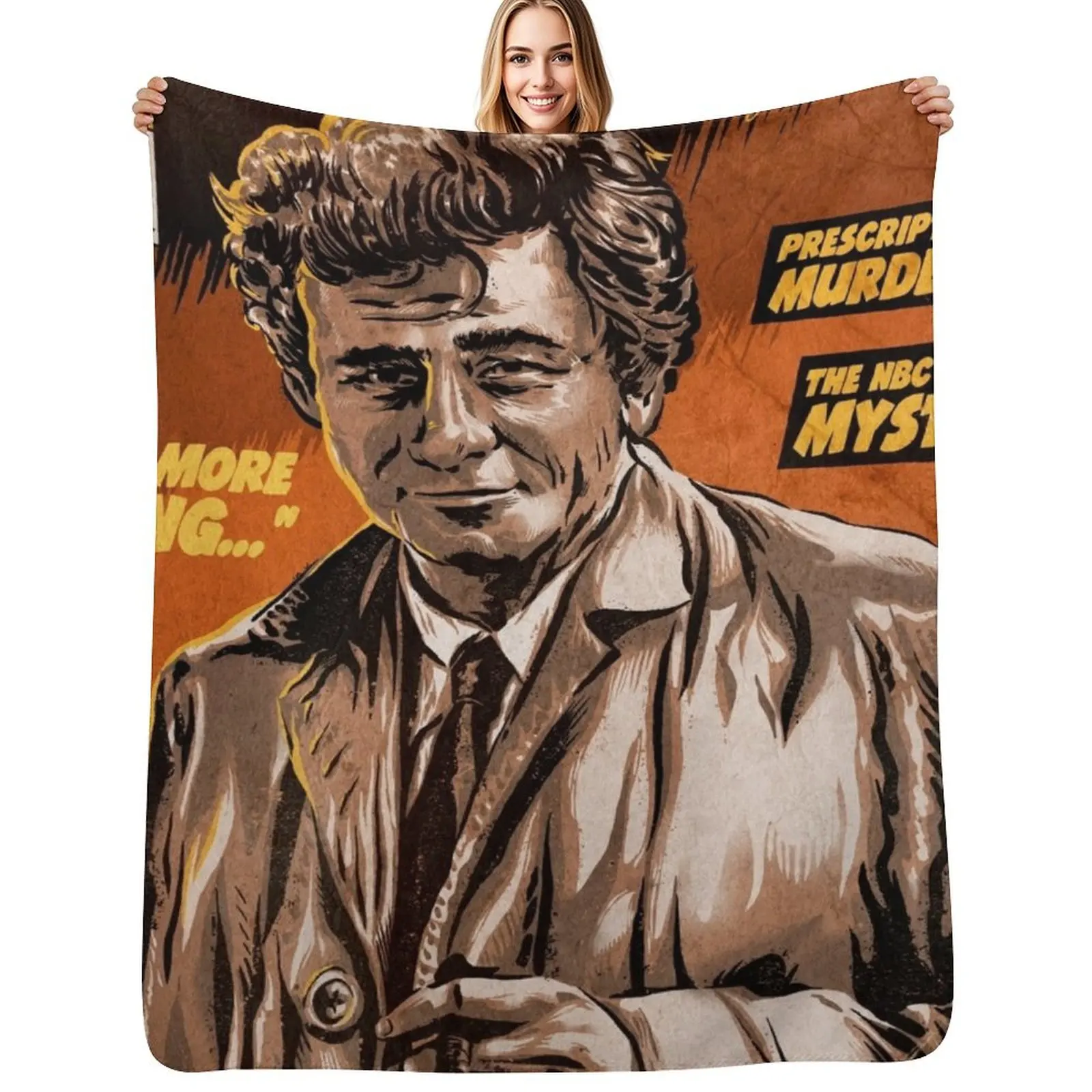 

Columbo TV Show Comic Throw Blanket Single Fashion Sofas Stuffeds Thins Blankets