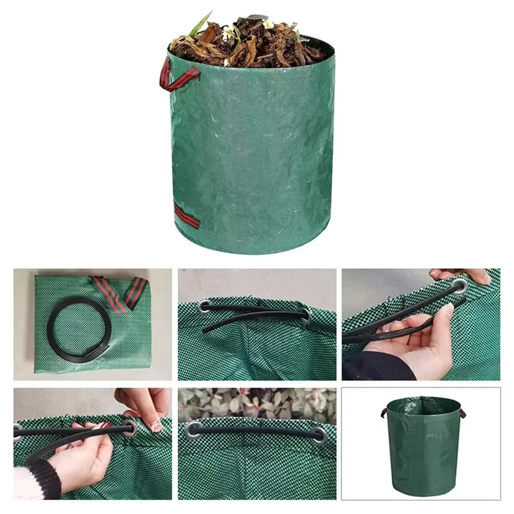 1Pcs Large Capacity Garden Waste Bag Waterproof Reusable Leaf Sack 50/60/100/120/160/200ml for Yard Leaf