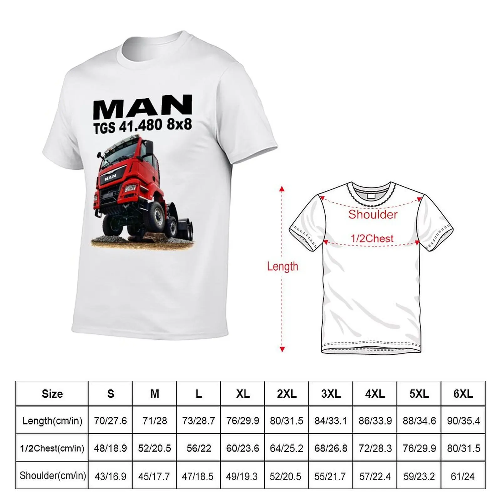 MAN TGS 41.480 8x8 - Trucknology Days T-Shirt t shirts designer anime t shirts for man T-Shirt