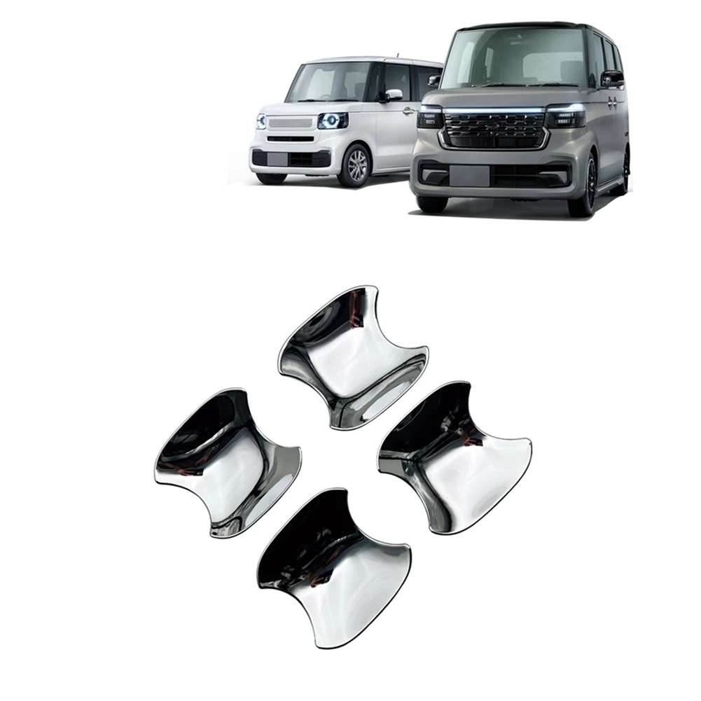 Untuk Honda n-box JF5 JF6 2023 2024 RHD k-mobil eksterior pegangan pintu mangkuk Trim stiker aksesoris pelindung