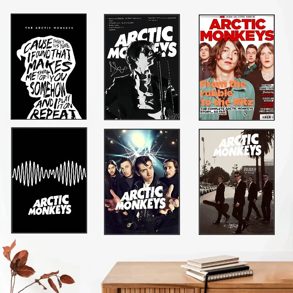 Band B-Arctic Monkeys-S Poster, Leinwandgemälde, Poster und Drucke, Dekoration für Zuhause, Schlafzimmer, Wohnzimmer