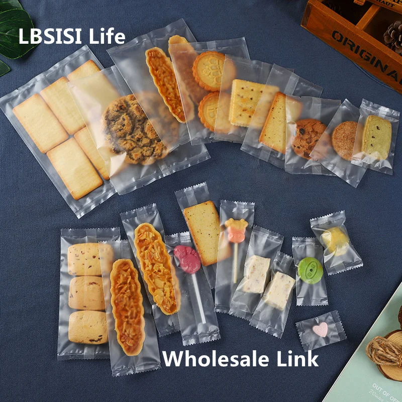 LBSISI Life-Paquete de turrón de pastel de copo de nieve, bolsas pequeñas de pastel de luna de arándano esmerilado, 1000 piezas