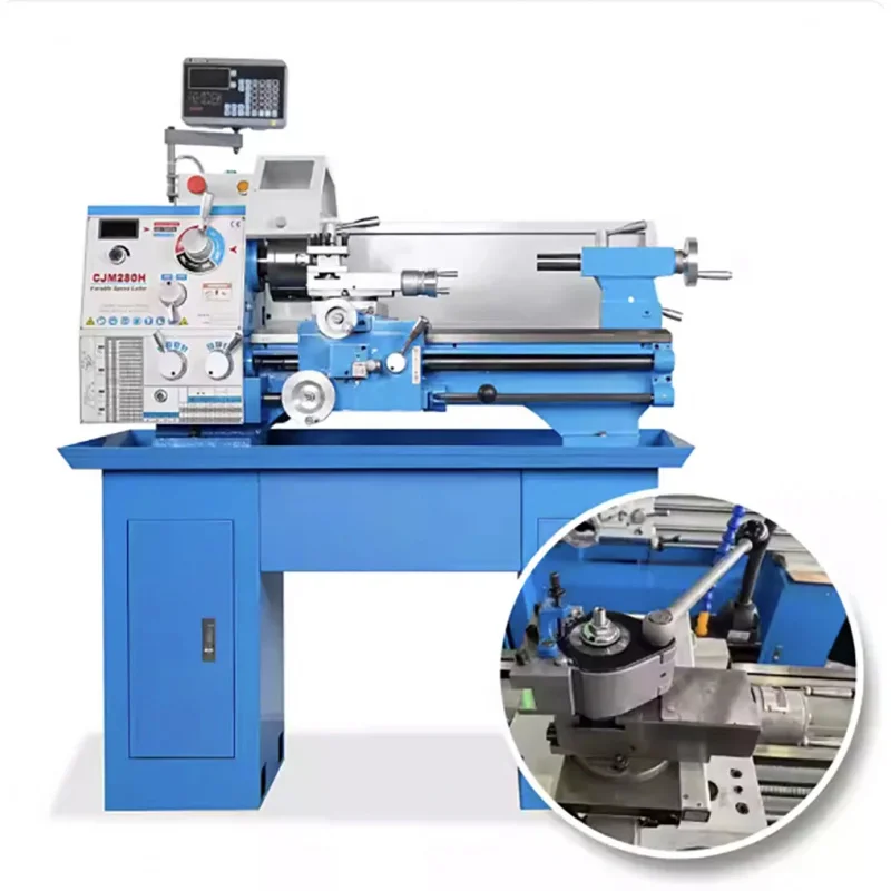ized CJM0H Dktop Lathe 0mm High-Precision Multi-Function Automatic Threading Metalworking hine Home Use