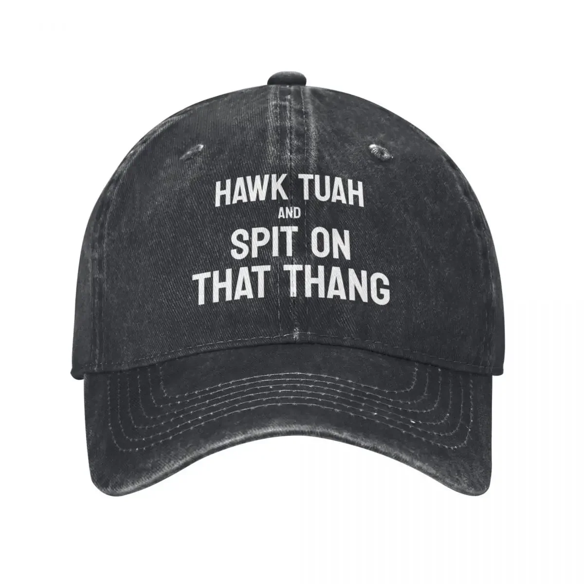 Hawk Tuah Spit On That Thang Funny Meme Distressed Washed Casquette Baseball Caps Female Male Customized Sport Summer Caps