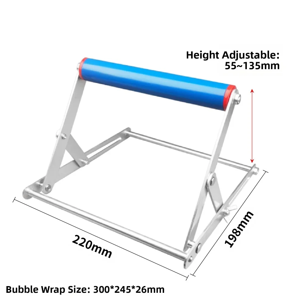 Adjustable Metal Support Frame Folding Roller Stand For Cutting Machine Portable Alloy Height Tool For Woodworking Workshop Equi