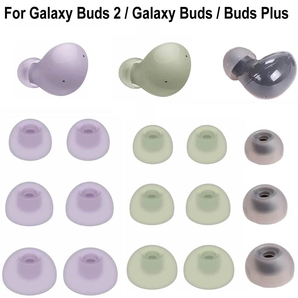Puntas de silicona suave para auriculares Samsung Galaxy Buds 2, Buds Plus, Galaxy Buds, accesorios para auriculares, L, M, S, 3 pares