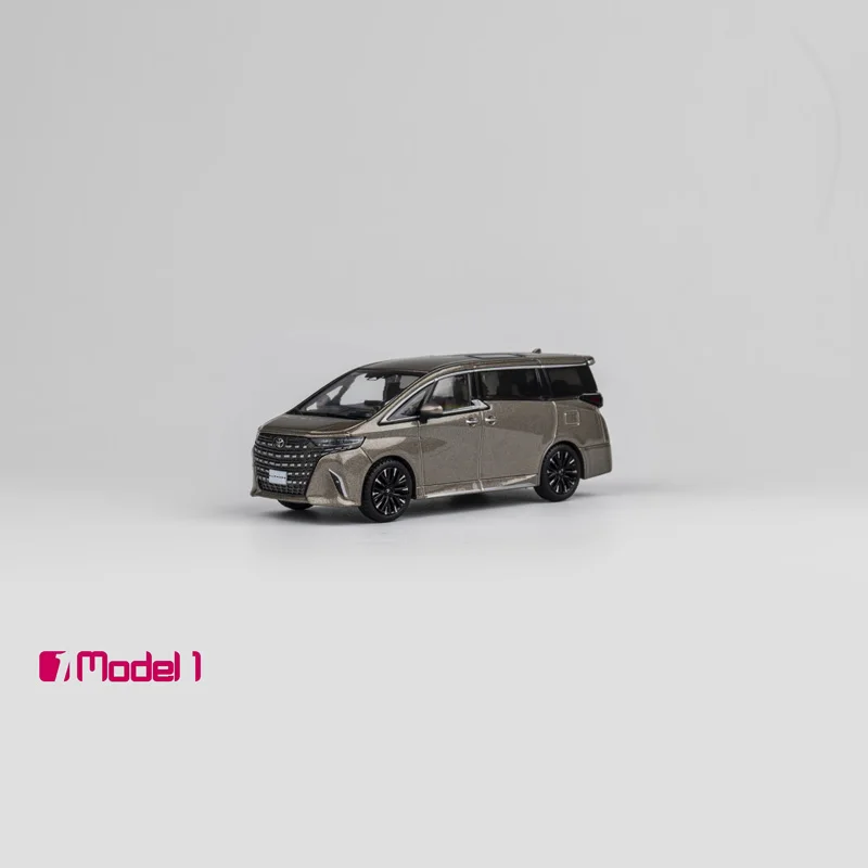 Modèle de voiture en alliage de simulation Toyota Vellfire Alphard, affichage de la pièce, cadeau d'anniversaire pour garçon, nouvelle marque, modèle 1, 1/64