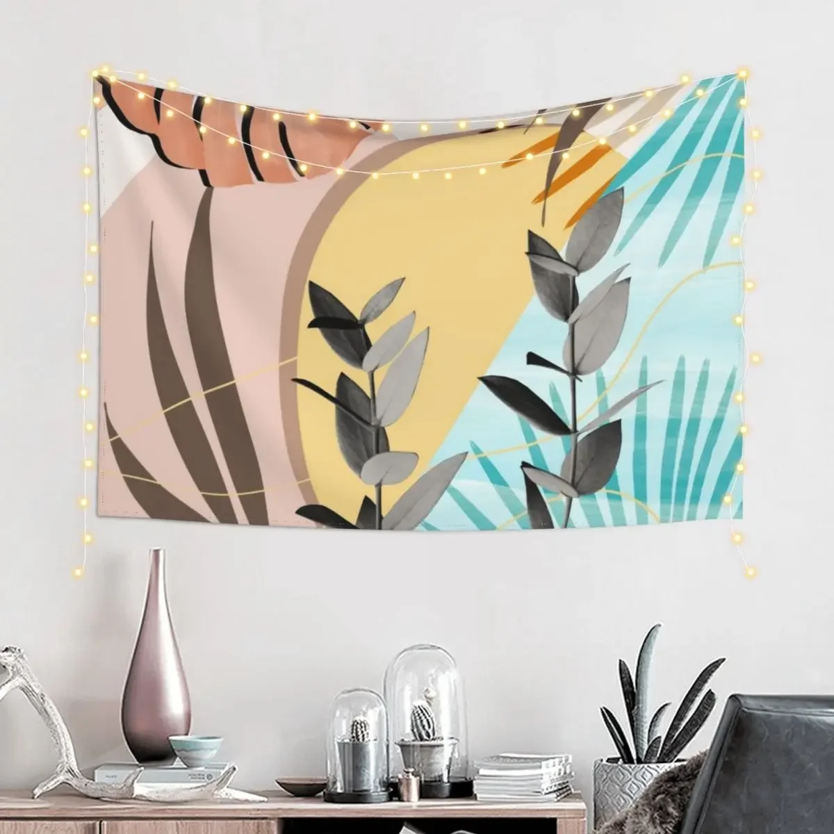 Eucalyptus Tropical Summer Oasis #1 #tropical #wall #art Tapestry Wall Tapestries Wallpaper Bedroom Tapestry