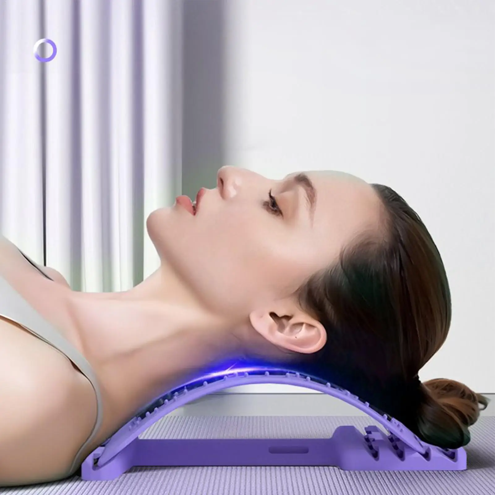 Cracker Board Massager Yoga Back Stretcher Lumbar Spine Relaxation Device With 4-Level Adjustable Back Stretcher For Home Gym view 4