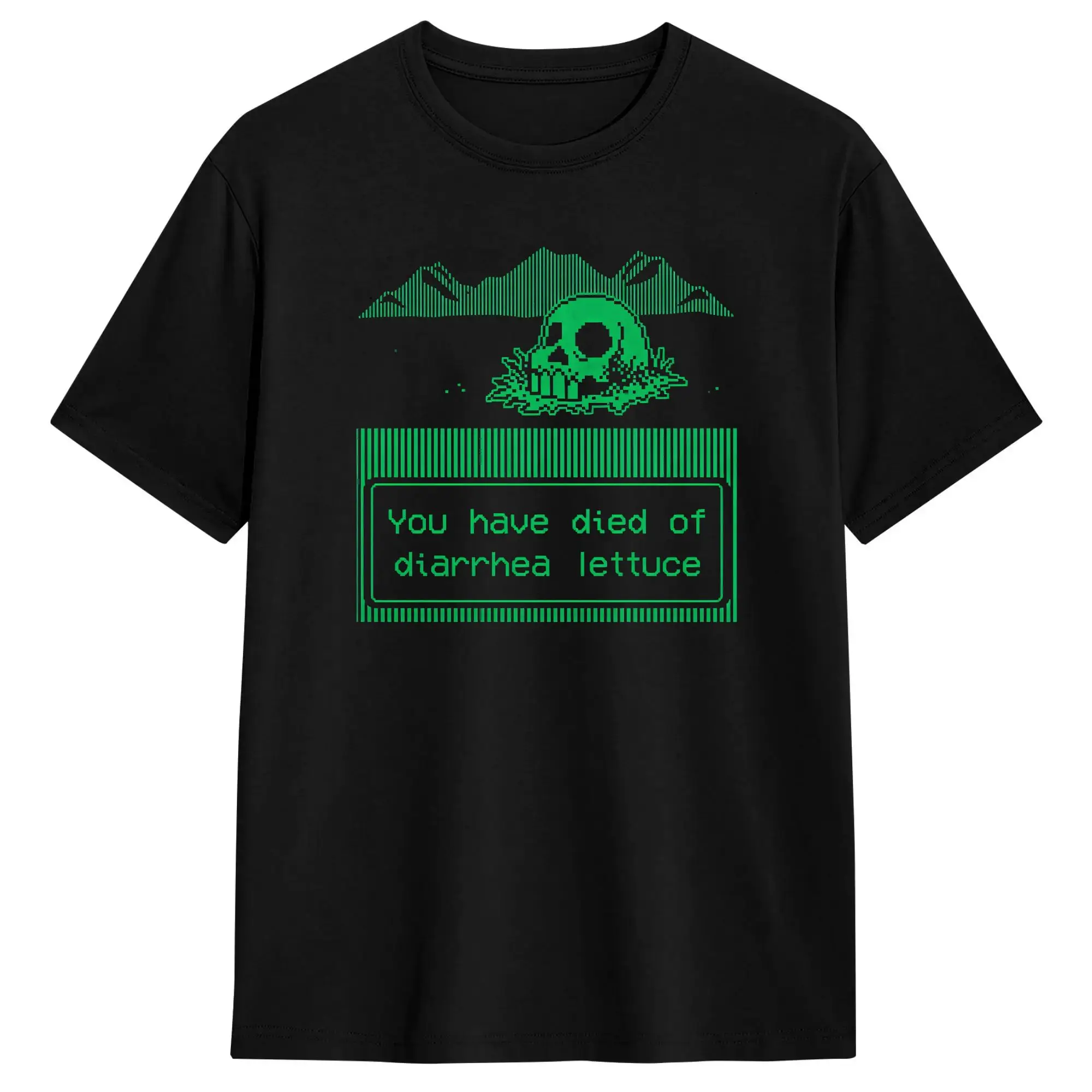 You Have Died of Diarrhea Lettuce Funny Graphic T-Shirt Summer  100 Cotton T-Shirts For Men Custom Logo Tshirt Y2K Retro Tops
