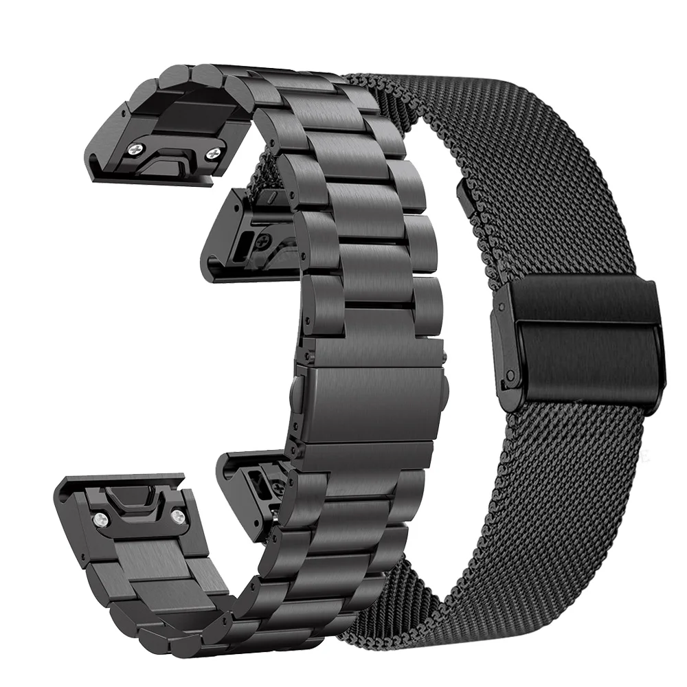 

22MM Strainless Steel Strap For Garmin Fenix 5 Watch Metal Wrist Band For Garmin Fenix 5 Plus Strap For Garmin Fenix 6 Watchband