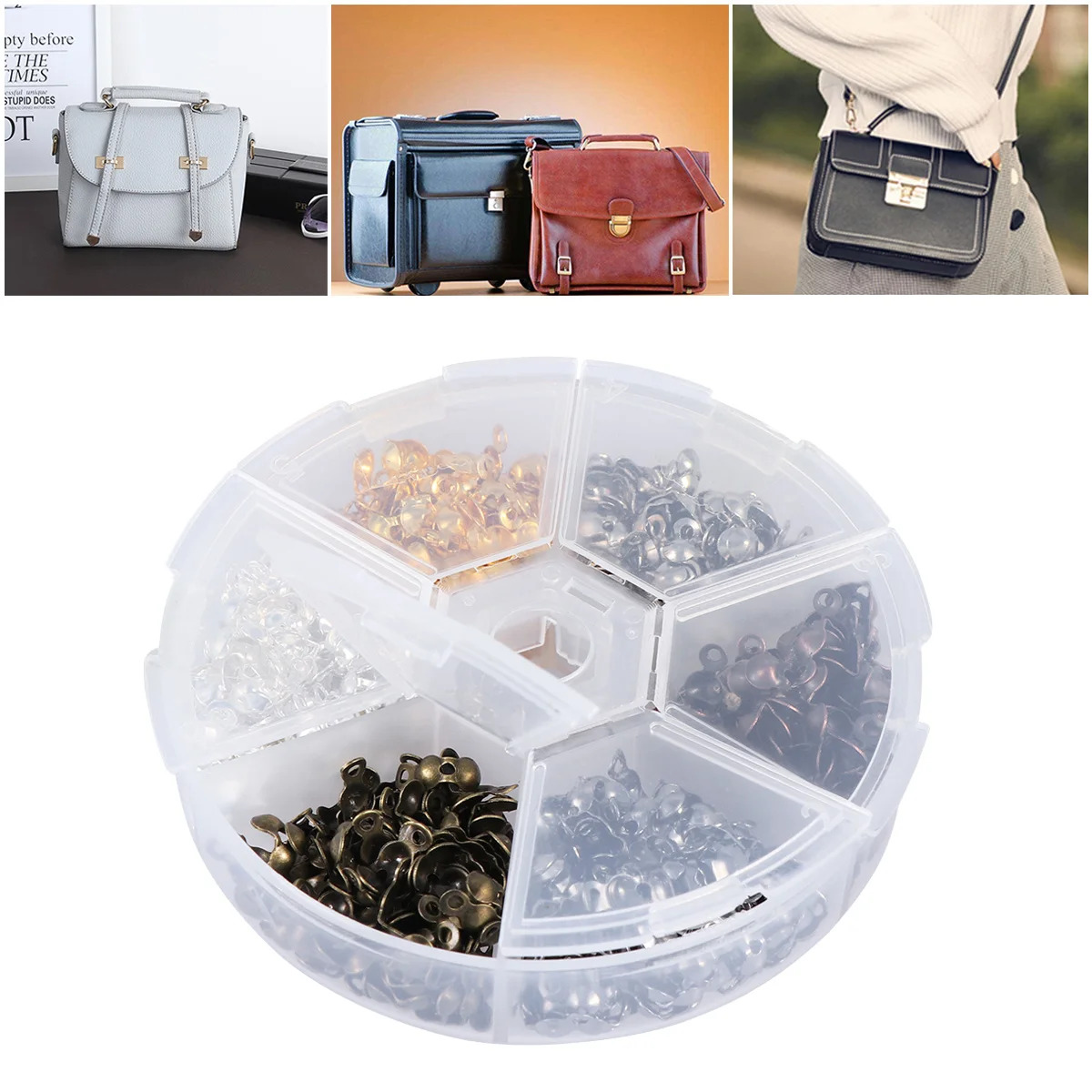 

Разноцветные железные ювелирные изделия с пряжкой, набор аксессуаров, железная крышка ручной работы из бисера, обжимной узел, крышка для прочных ювелирных изделий