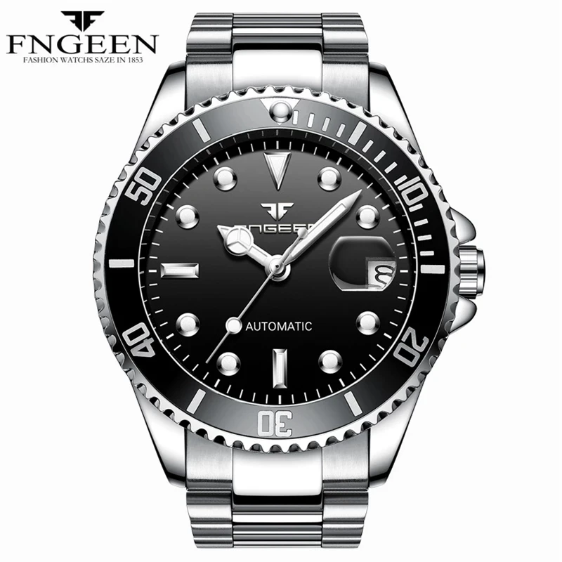 Original Luxury Brand Watch For Men Automatic mechanical watches 40MM Ceramic Bezel Luminous Sapphire Waterproof Male Clock