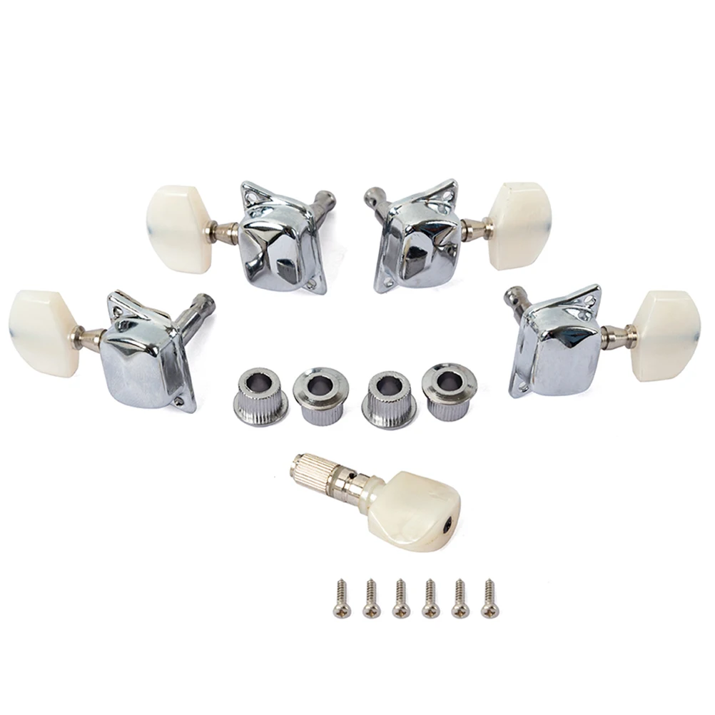 

5 pcs Semi-closed String Tuner Pegs Banjo Tuning Key Machine Heads Strong Metal Body Classical Guitar Parts Accessories
