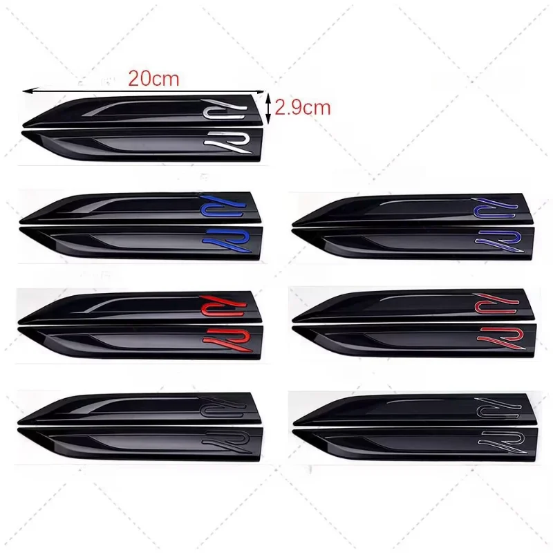 

1 Pair ABS Car Fender Badge Decal R Logo Sticker For Golf 4 5 6 7 MK4 MK5 MK6 MK7 R Emblem Accessories