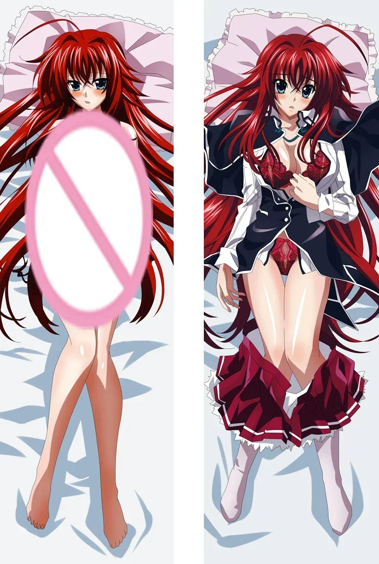 Anime High School DxD Rias Gremory Dakimakura Cover Double-sided Fullbody Pillow Cover Peachskin Otaku Hugging Pillowcase