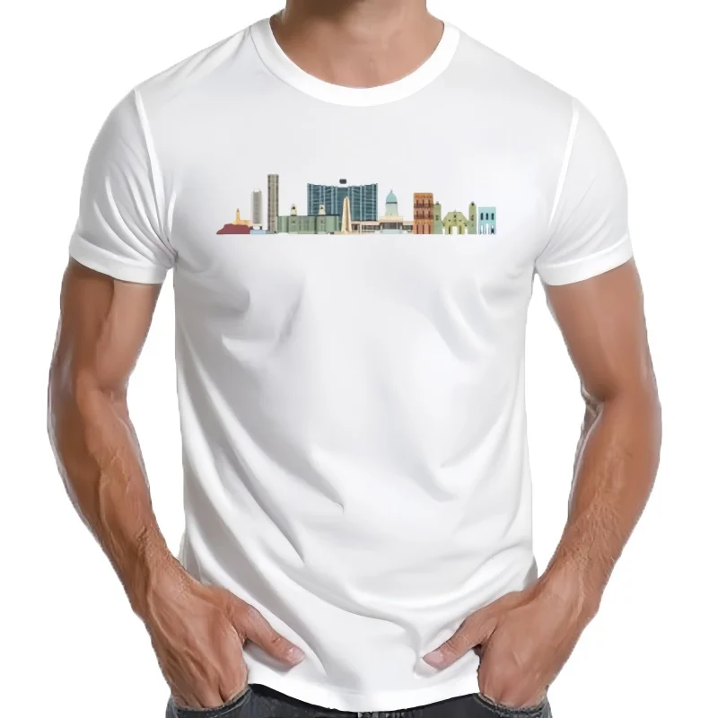 New Cuba Skyline Havana Cool Souvenir Unisex T-Shirt Funny Tee S-5XL - view 2