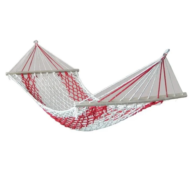 Leisure Outdoor Camping Hammock Swing Outdoor Mesh Cotton Rope Mesh Single Double Wholesale Suspension