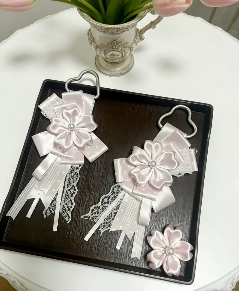 

Original Handmade Sakura Itabag Charm,Cute Kawaii Pink & Blue Cherry Blossom Pendant, Aesthetic Premium Versatile Bag Decoration