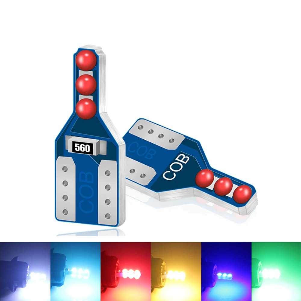 

2pcs T10 led Side marker light Number License plate light W5W LED Car interior lights Reading light Dome Map light Luggage Lamp