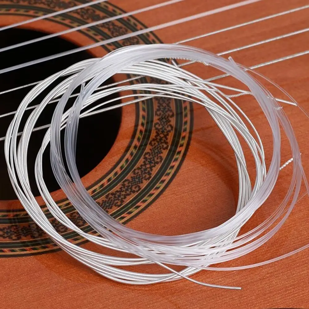 Playing Styles Nylon Guitar Strings Highquality Silver Classical Guitar Strings Clear Super Light Guitar Wire 6 Strings Guitar