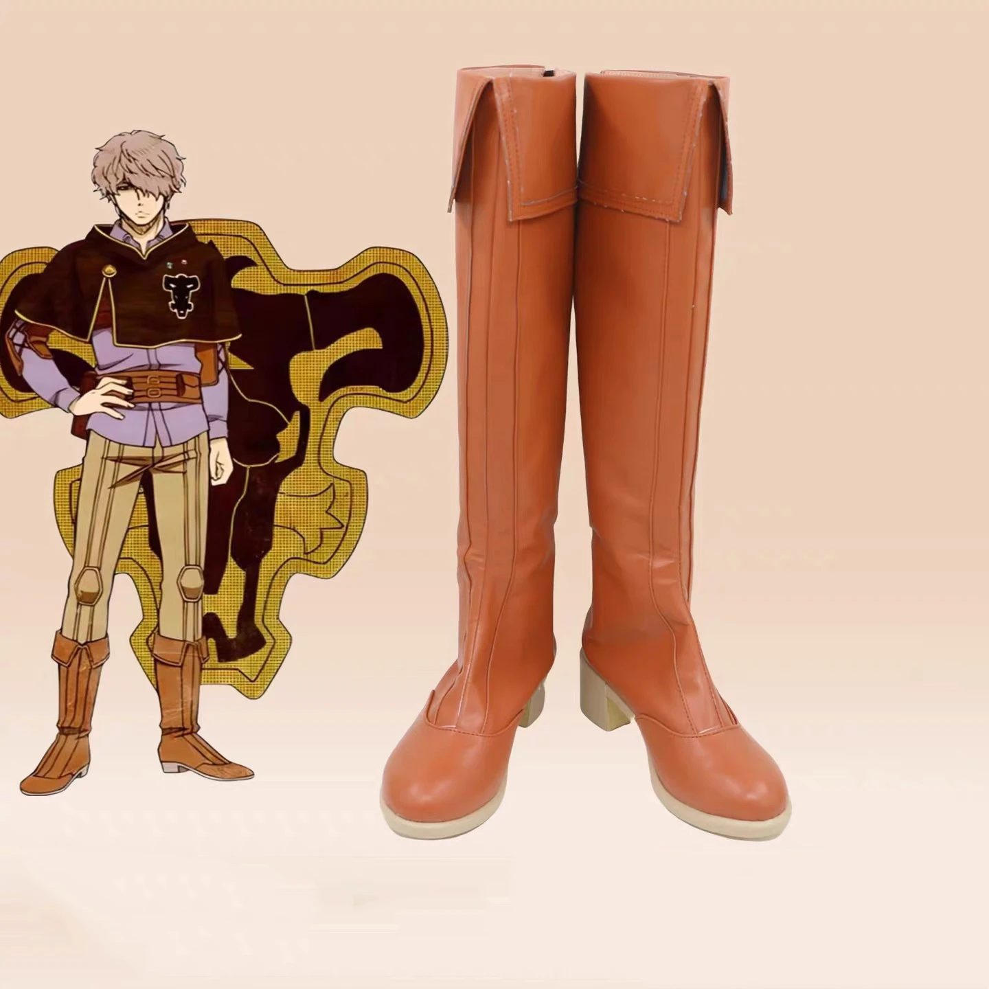 

Anime Black Clover Cosplay Gauche Adlai Boots Halloween Carnival Party Shoes For Women Men