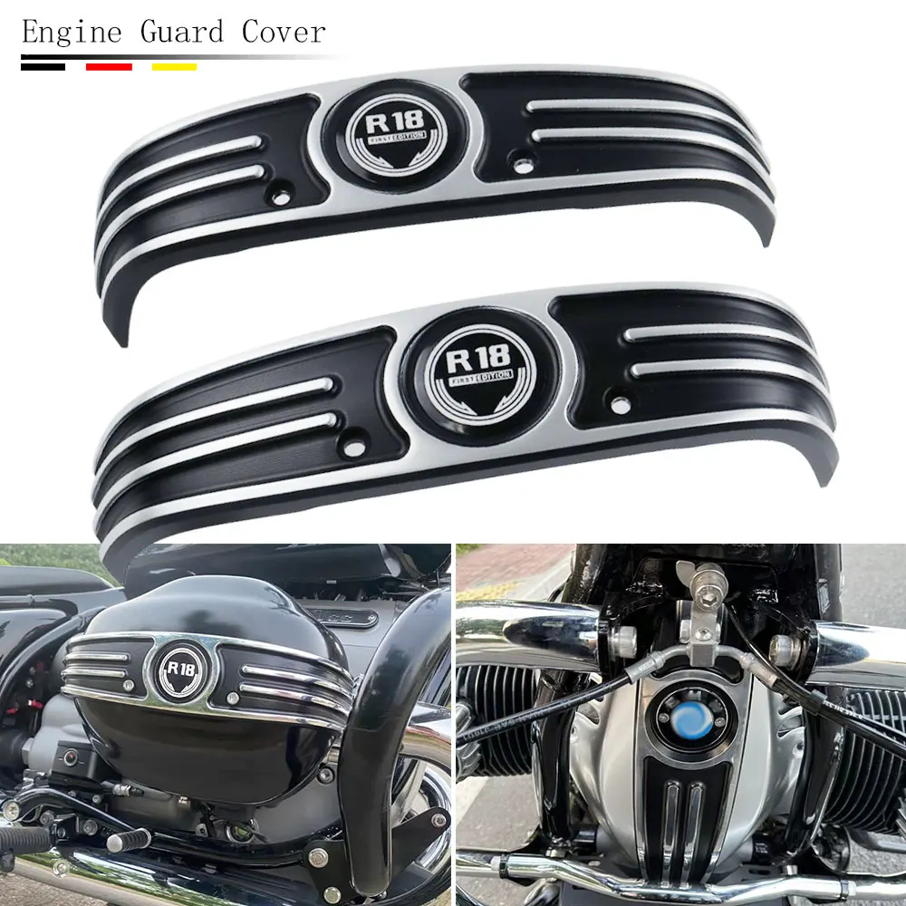 

Motorcycle Fit R 18 Engine Housing Cover Cylinder Head Protector Guard Trim For BMW R18 Classic Transcontinental R18B 2020-2023