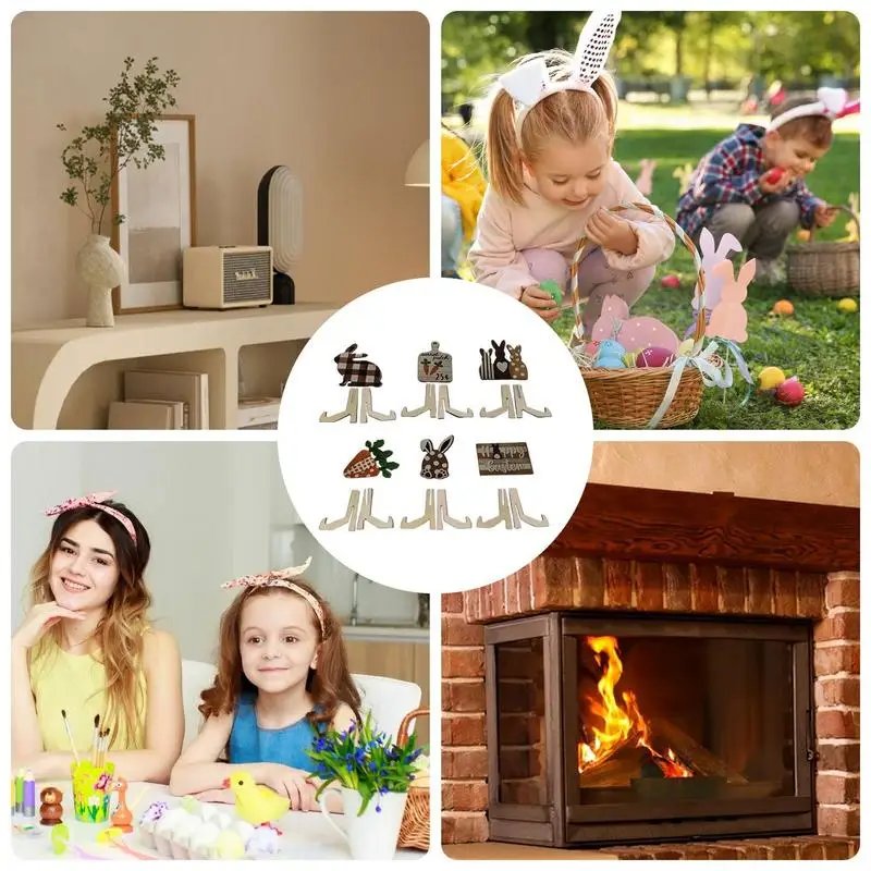 Easter Spring Tiered Tray Decor Holiday Table Centerpieces Set Of 12 Spring Wooden Table Signs Easter Carrot Farmhouse Sign