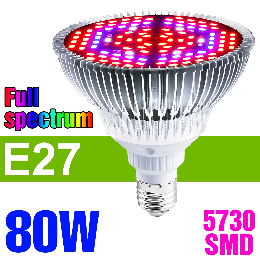 150W E27 Led Grow Gloeilamp E14 Full Spectrum Planten Lamp Voor Groentebloemzaden Teelt Hydrocultuur Kweek AC85-265V