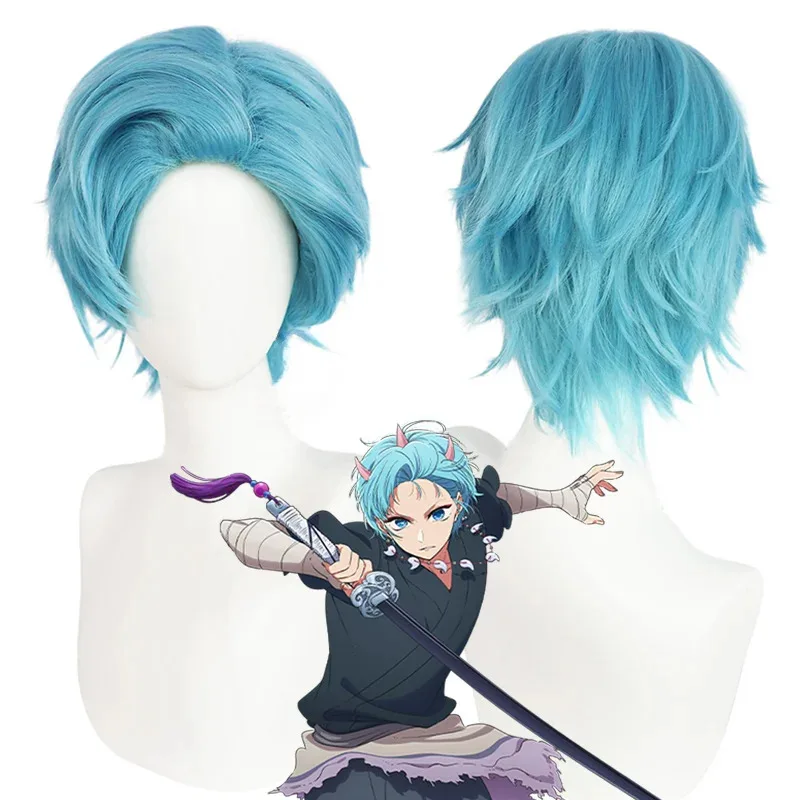 CyAnime Oshi No Ko Aqua Cosplay Costume Wig Hoshino Akuamarin Touki Uniform Tokyo Blade Stage Play Halloween Women Men New Arriv