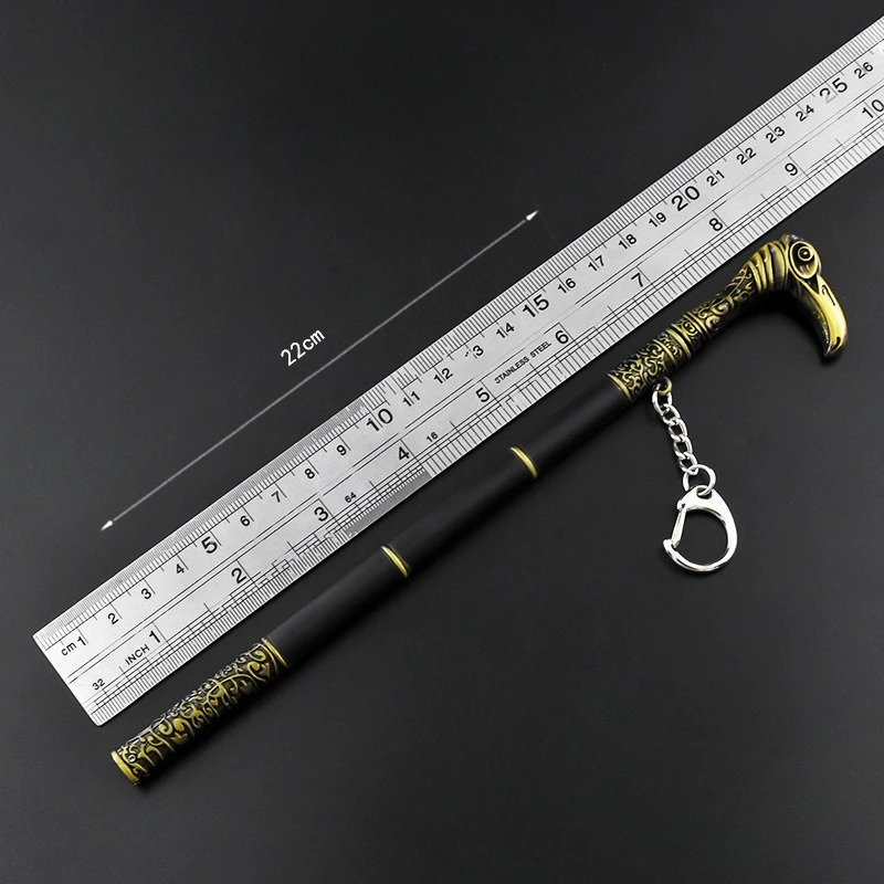 22 ซม.เกมใหม่ดาบโลหะพร้อมปลอกดาบรุ่นอุปกรณ์ประกอบฉากเดสก์ท็อปตกแต่งเครื่องประดับเด็กของขวัญวันเกิดของเล่น