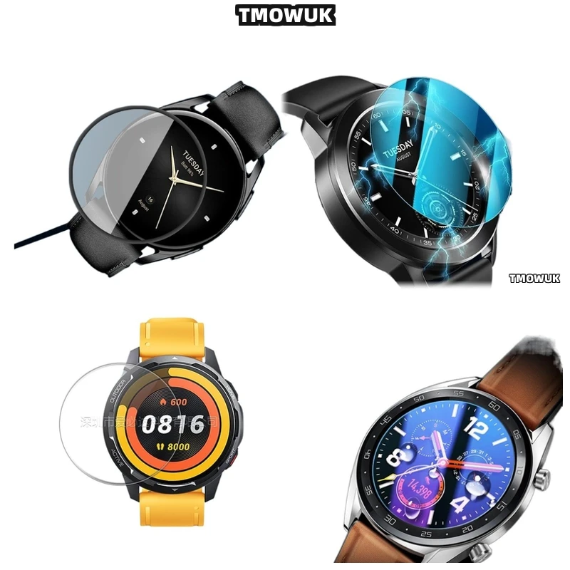 

For Xiaomi Watch S1 S3 Pro S4 Sport Military-Grade Tempered Glass Screen Protector Scratch-Proof 9H Thin