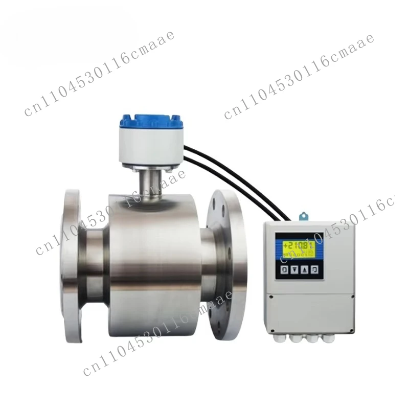 Split Type LCD Display Electromagnetic Flow Meter for Water Electromagnetic Sewage 4-20ma Flow Meter