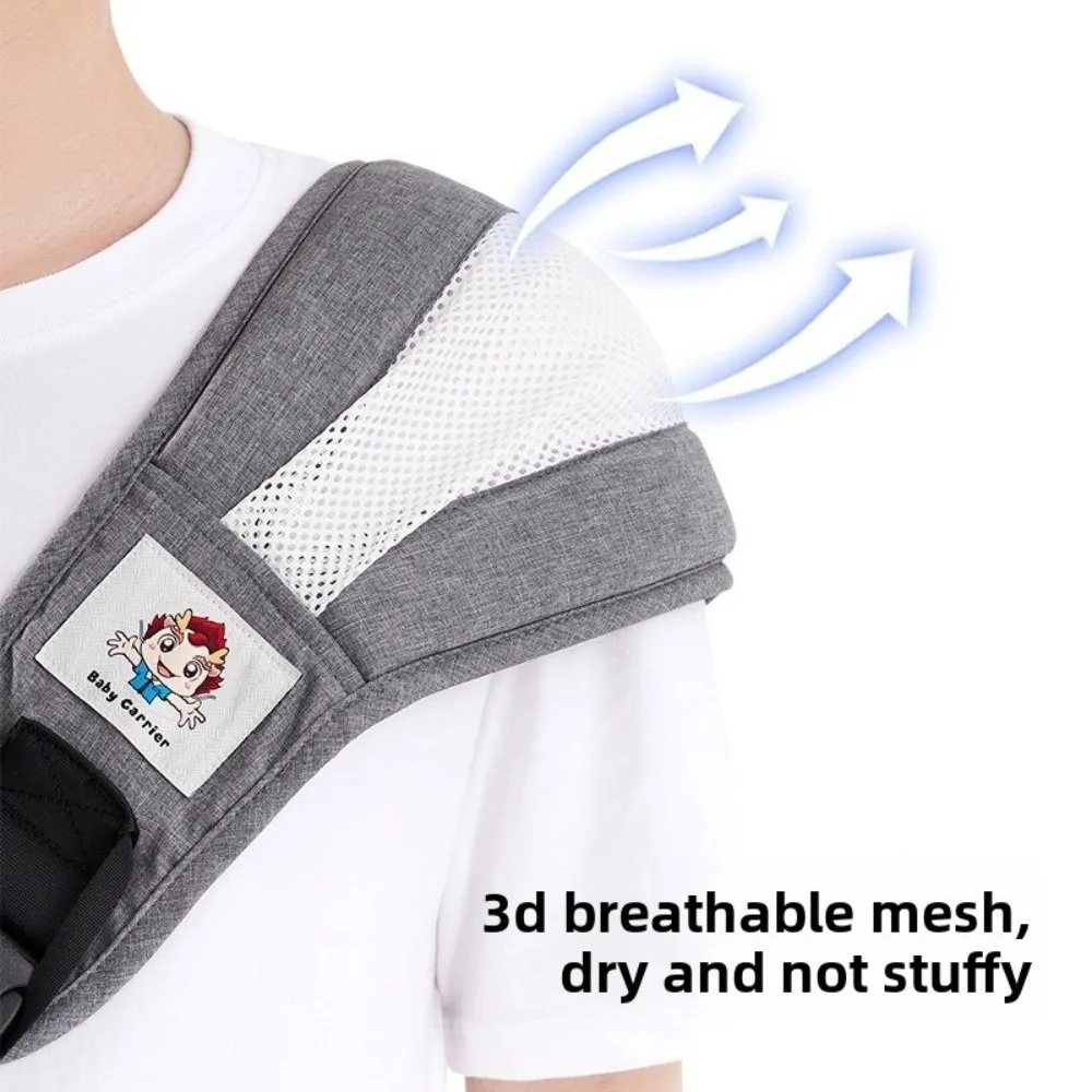 

Newborn Front Holding Baby Wrap Carrier Infant Kangaroo Bag With Waist Protection Infant Backpacks Mesh Cotton